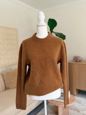 Everyday Cozy Crewneck Sweater in Chestnut